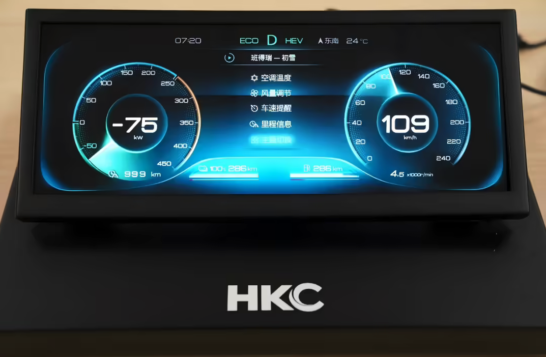 HKC惠科推出12.3英寸RGB Mini LED车载屏 完成全尺寸技术布局